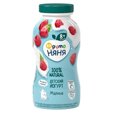 Йогурт питьевой ФрутоНяня малина, 200мл