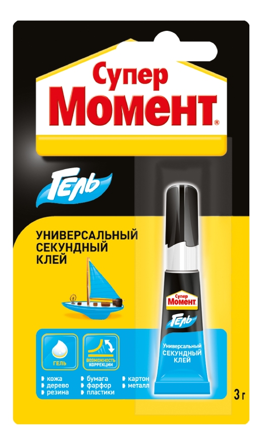 Изображение товара Клей секундный Момент Супер гель, 3г