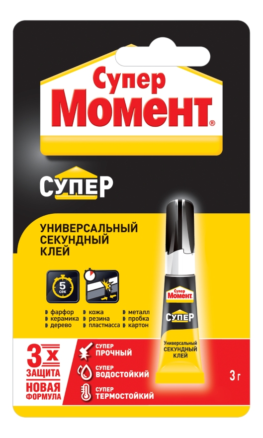 Изображение товара Клей секундный Момент Супер, 3г