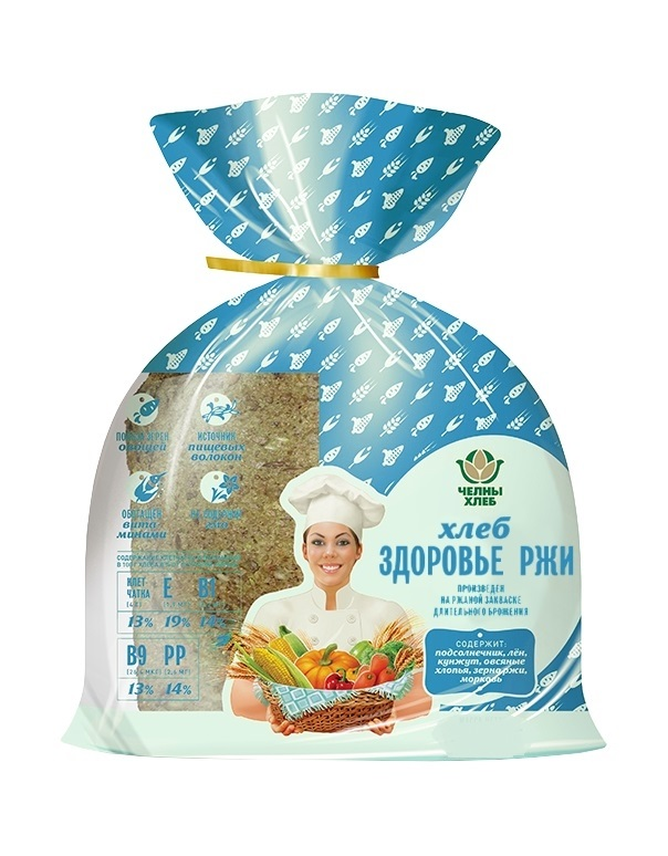 Хлеб Челны-хлеб Здоровье ржи заварной, 600г