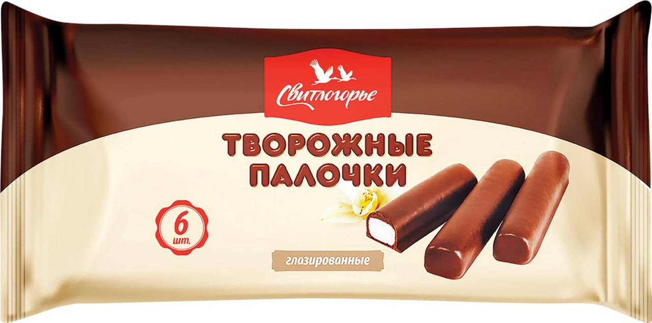 Творожные палочки Свитлогорье глазированные ваниль, 180г купить с ...