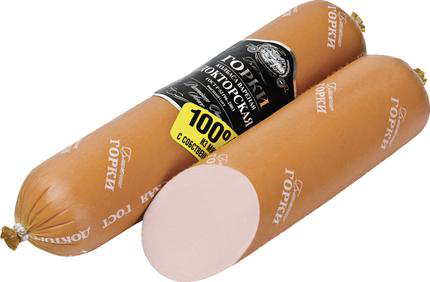 Колбаса Ближние горки Докторская вареная высший сорт белковая оболочка, ~1кг