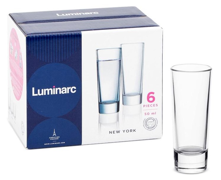 Изображение товара Набор стопок Luminarc New York, 50мл х 6шт