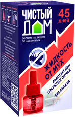Жидкость Чистый Дом Защита от мух 45 дней, 56мл