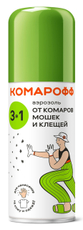 Аэрозоль Комарофф 3в1 от насекомых, 100мл