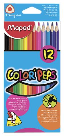 Цветные карандаши MAPED COLOR`PEPS, 12 цветов