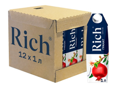 Сок Rich гранатовый, 1л x 12 шт