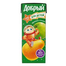 Сок Яблоко-груша ДОБРЫЙ, 0,2 л