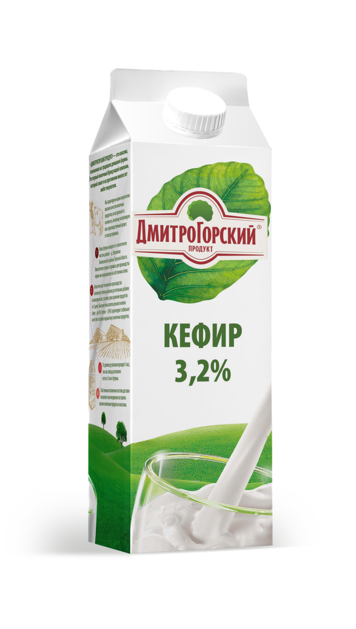Кефир Дмитрогорский продукт 3.2%, 950г купить с доставкой на дом, цены ...