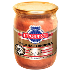 Свинина тушеная Гродфуд высший сорт, 500г
