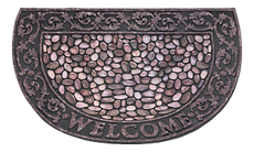 Коврик придверный Attribute Welcome камешки, 89 х 56см