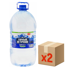 Вода Горный источник питьевая негазированная, 5л x 2 шт