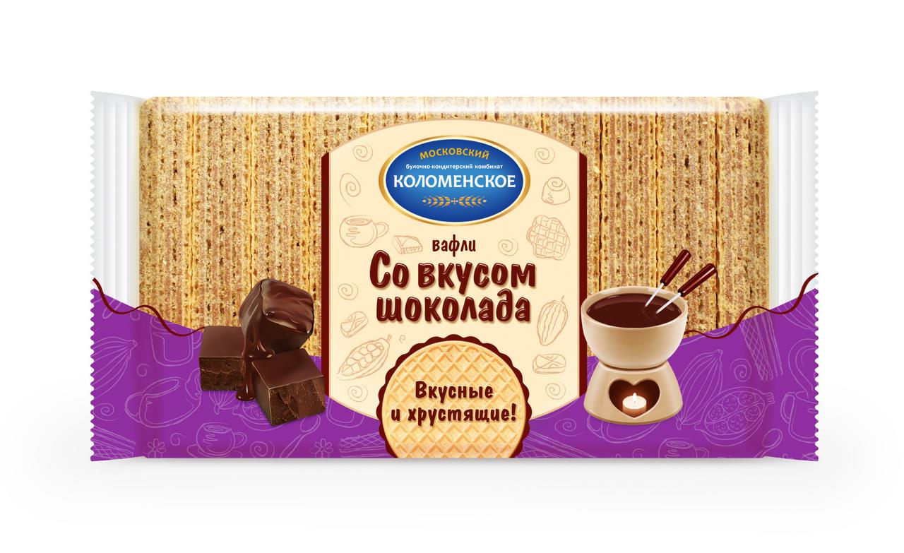 Вафли КОЛОМЕНСКОЕ шоколадные, 220 г