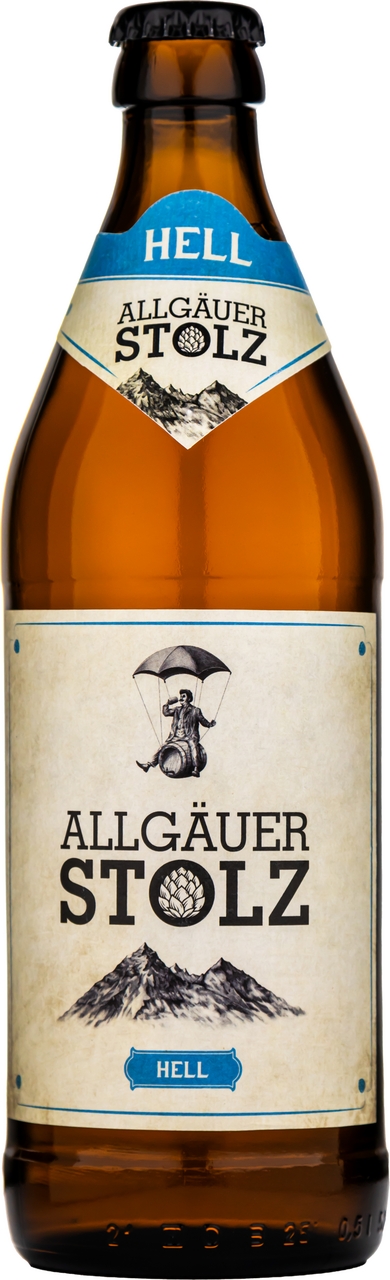 Пиво Allgauer Stolz Hell светлое, 0.5л