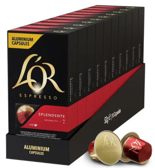 Кофе в капсулах L’or Espresso Splendente для кофемашин Nespresso 10шт, 52г x 10 шт