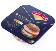 Колбаса Клинский Докторская вареная нарезка, 190г