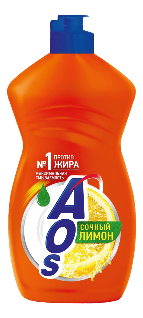 Изображение товара Бальзам для мытья посуды AOS Лимон, 450мл