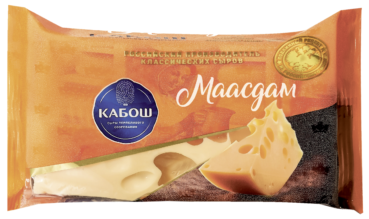 Сыр Кабош Маасдам 45%, ~1кг