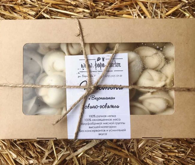 Пельмени Papa.Center свино-говяжьи, 450г