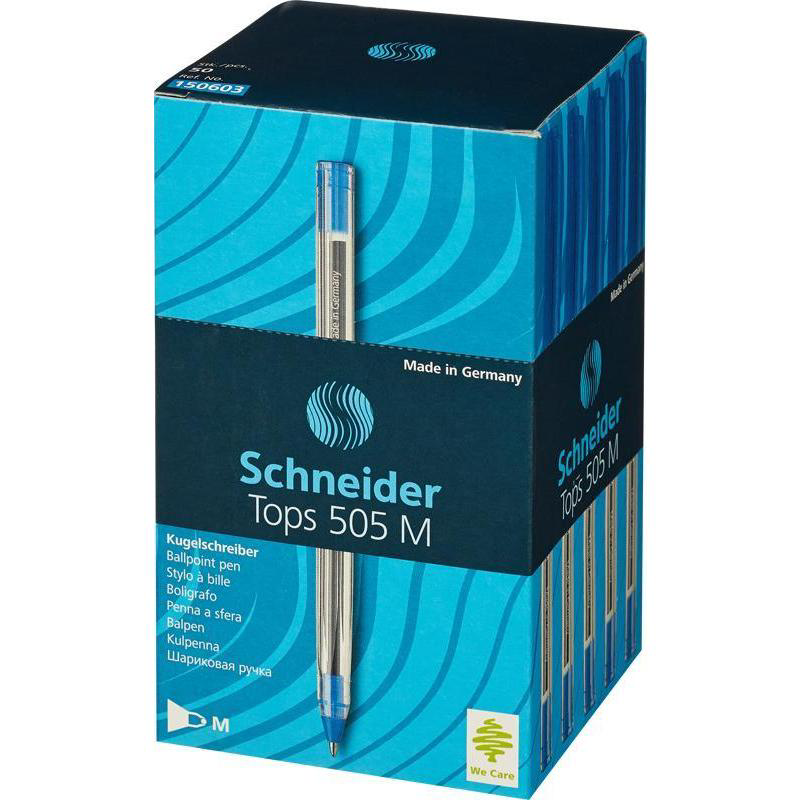 Изображение товара Ручки шариковые Schneider Tops 505 F синие, 10 шт - удобные и качественные офисные ручки