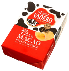 Масло сливочное Из села Удоево Крестьянское ГОСТ 72.5%, 180г