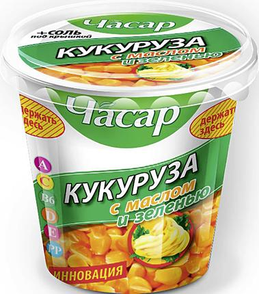Кукуруза ЧАСАР с маслом и зеленью, 200г купить с доставкой на дом, цены ...