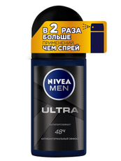 Антиперспирант-ролик Nivea Men Ultra антибактериальный эффект, 50мл