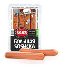 Сосиски СПК Большая SOSиска, 340г