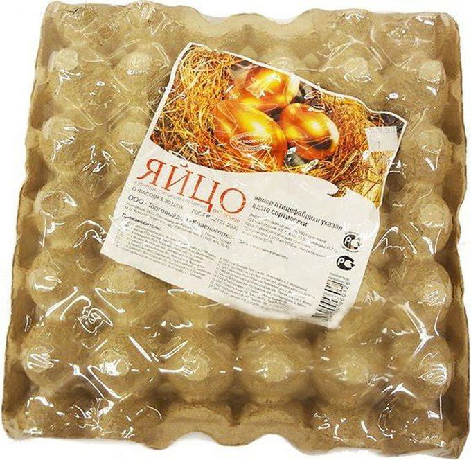 Яйцо куриное Красногорка С0, 30шт