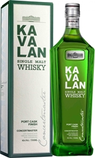 Виски Kavalan Concertmaster Port Cask Finish в подарочной упаковке, 0.7л