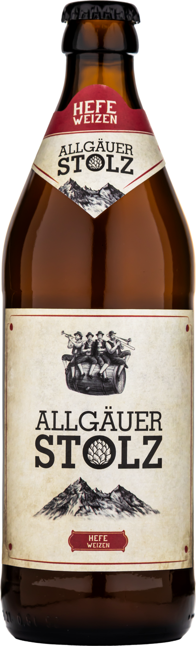 Пиво Allgauer Stolz Hefeweizen светлое, 0.5л