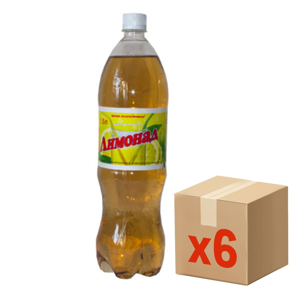 Напиток Раданка Лимонад газированный, 1.5л x 6 шт