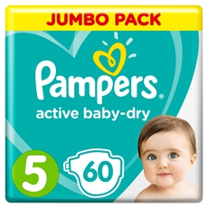 Подгузники Pampers active baby-dry 11-16кг, 60шт