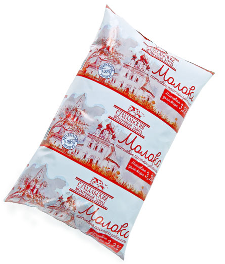 Молоко Суздальский МЗ пастеризованное 3.2%, 900г