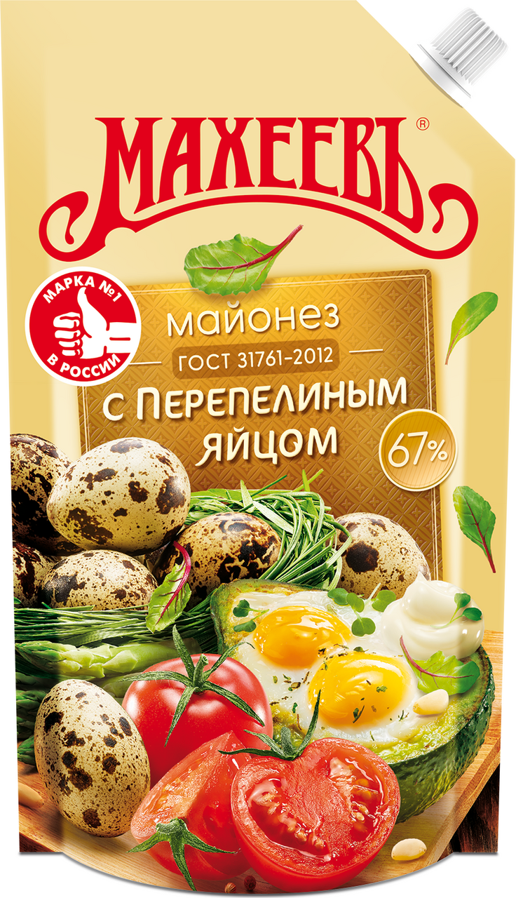 Майонез МАХЕЕВЪ с перепелиным яйцом, 300 г