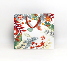 Пакет подарочный Лакарт Дизайн Зимние сладости, 20 х 24 х 10см