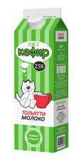 Кефир Тольяттимолоко ГОСТ 2.5%, 900мл