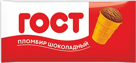 Мороженое пломбир Челны холод Шоколадное в вафельном стаканчике ГОСТ, 80г