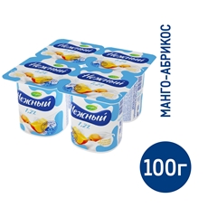 Йогуртный продукт Нежный с соком абрикоса-манго 1.2%, 100г