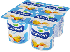 Йогуртный продукт Нежный с соком абрикоса-манго 1.2%, 100г