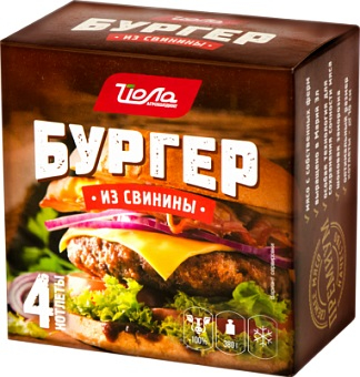 Бургер Йола из свинины замороженный, 380г