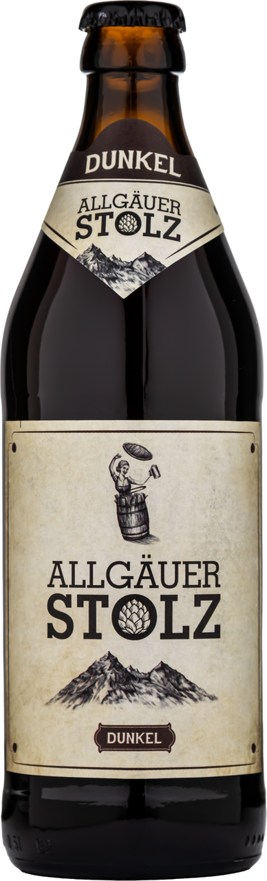 Изображение товара Пиво ALLGAUER STOLZ Dunkel 0. 5 л - темное с карамельной ноткой