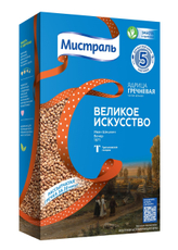 Крупа гречневая Мистраль чистая цельная (80г x 5шт), 400г