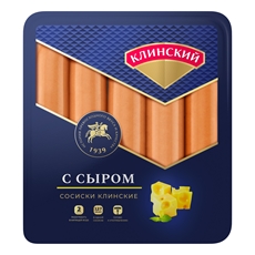 Сосиски Клинский МК с сыром, 470г