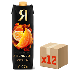 Сок Я апельсиновый с мякотью, 970мл x 12 шт