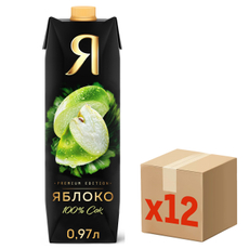 Сок Я яблочный, 970мл x 12 шт