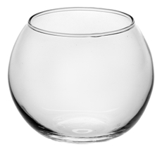 Ваза Pasabahce Flora круглая стеклянная, 10.25см