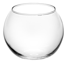 Ваза Pasabahce Flora круглая стеклянная, 7.9см