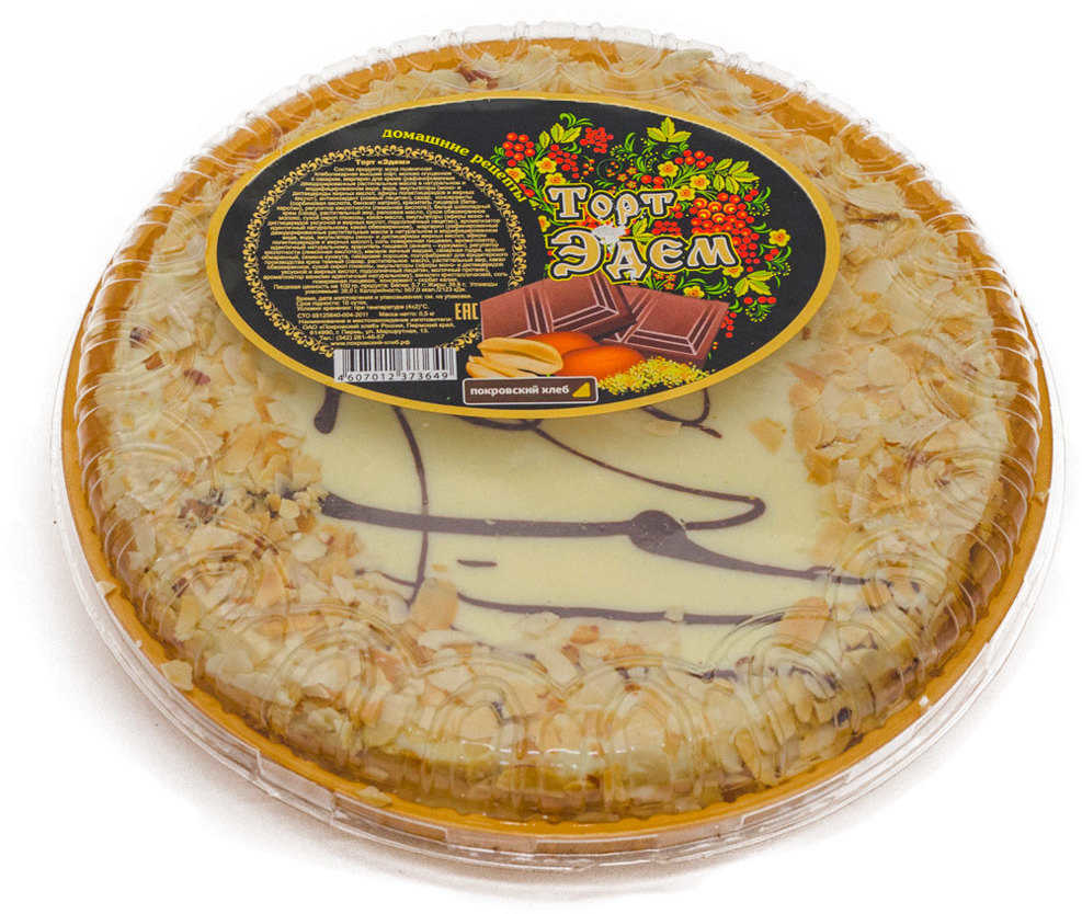 Торт Домашние рецепты Эдем, 500г