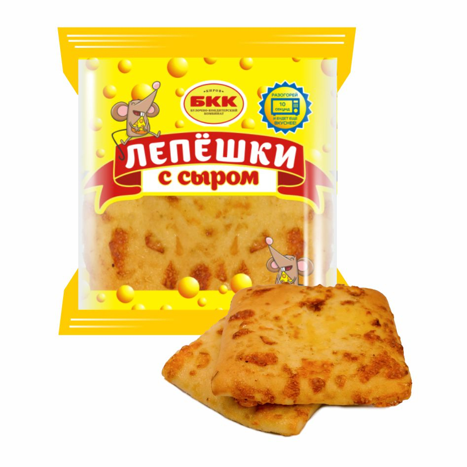 Лепешки Булочно-кондитерский комбинат сырные, 120г
